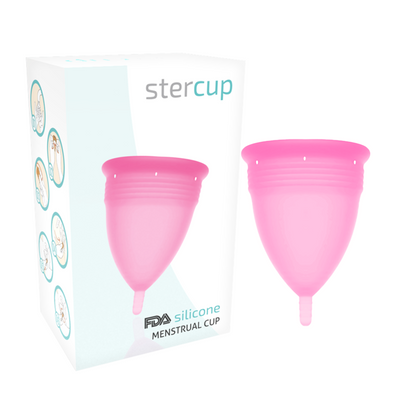 STERCUP - COPPA MESTRUALE IN SILICONE FDA ROSA - TAGLIA S - STERCUP | Lingerie Harness Boutique