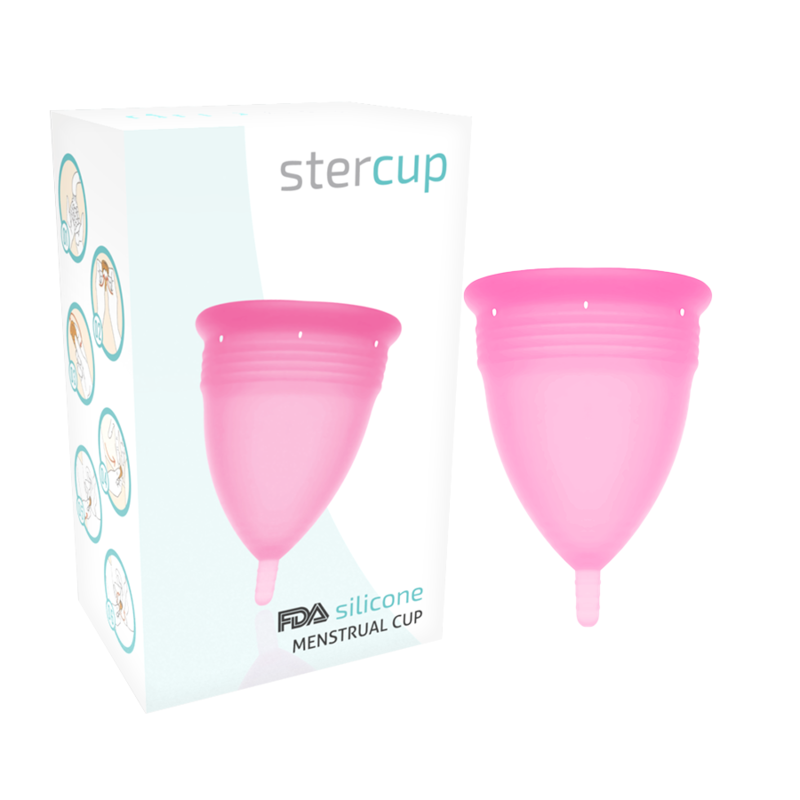 STERCUP - COPPA MESTRUALE IN SILICONE FDA ROSA - TAGLIA S - STERCUP | Lingerie Harness Boutique