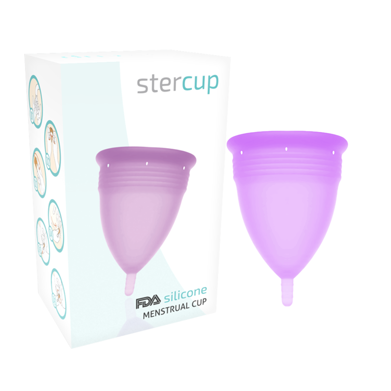 STERCUP - FDA SILICONE MENSTRUAL CUP LILAC - SIZE S