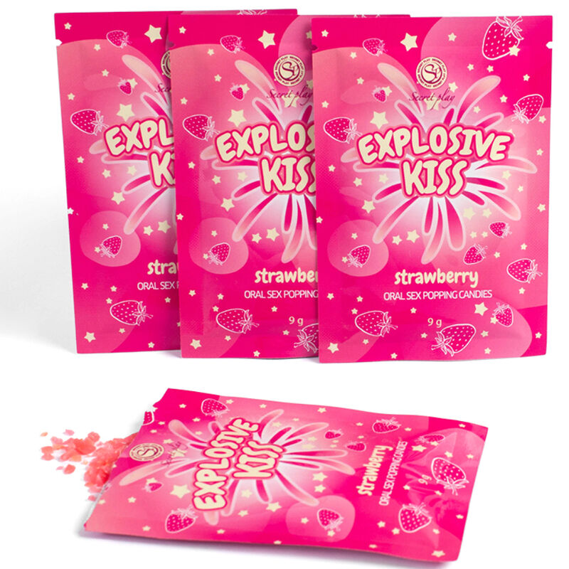SECRETPLAY - CARAMELLE ESPLOSIVE ALLA FRAGOLA - SECRETPLAY COSMETIC | Lingerie Harness Boutique