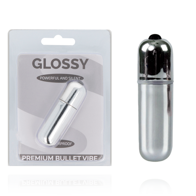 GLOSSY - VIBRATING BULLET PREMIUM VIBE 10V SILVER