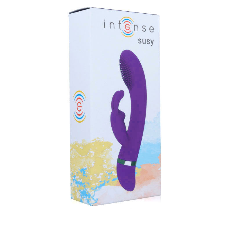 INTENSE - VIBRATORE OSCILLANTE IN SILICONE RABBIT LILLA SUSY - INTENSE FUN | Lingerie Harness Boutique