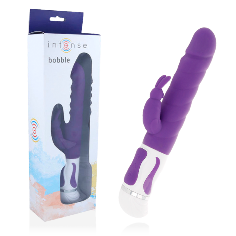 INTENSE - BOBBLE VIBRATORE ROTORE LILLA IN SILICONE - INTENSE COUPLES TOYS | Lingerie Harness Boutique