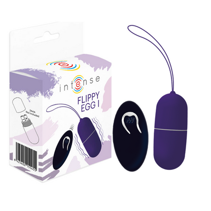 INTENSE - FLIPPY I UOVO VIBRANTE CON TELECOMANDO VIOLA - INTENSE COUPLES TOYS | Lingerie Harness Boutique