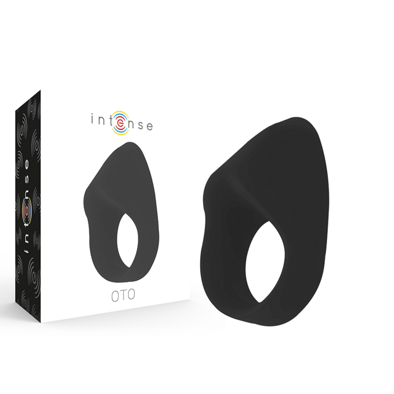 INTENSE - ANELLO VIBRATORE RICARICABILE OTO NERO - INTENSE COUPLES TOYS | Lingerie Harness Boutique