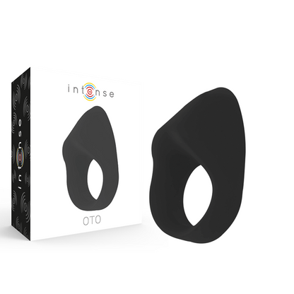INTENSE - ANELLO VIBRATORE RICARICABILE OTO NERO - INTENSE COUPLES TOYS | Lingerie Harness Boutique
