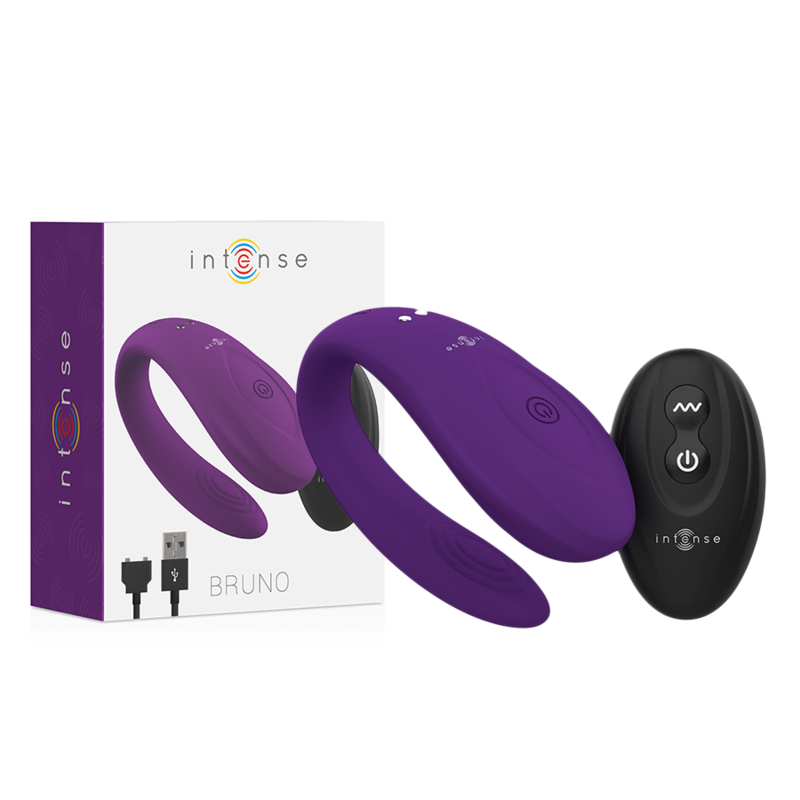 INTENSE - BRUNO PARTNER DOPPIO PIACERE LILLA - INTENSE COUPLES TOYS | Lingerie Harness Boutique