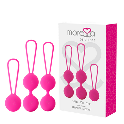 MORESSA - SET OSIAN PREMIUM SILICONE PINK (Osian One - 51 g | Osian Two - 101 g | Osian Three 85 g)