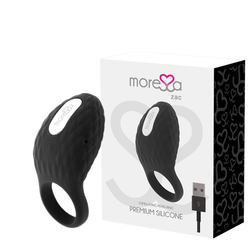 ANELLO VIBRANTE RICARICABILE MORESSA ZAC PREMIUM - MORESSA | Lingerie Harness Boutique