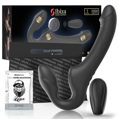 IBIZA - VIBRATORE SENZA CINGHIE CON PULSANTE DEL TELECOMANDO - IBIZA TECHNOLOGY | Lingerie Harness Boutique