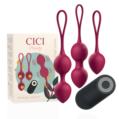 CICI BEAUTY - PREMIUM SILICONE 3 PERLINE VIBRANTI KEGEL TELECOMANDO - CICI BEAUTY | Lingerie Harness Boutique