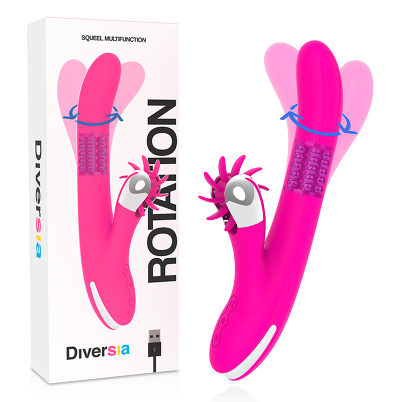 DIVERSIA - CONIGLIO ROTAZIONE 24 CM - DIVERSIA | Lingerie Harness Boutique