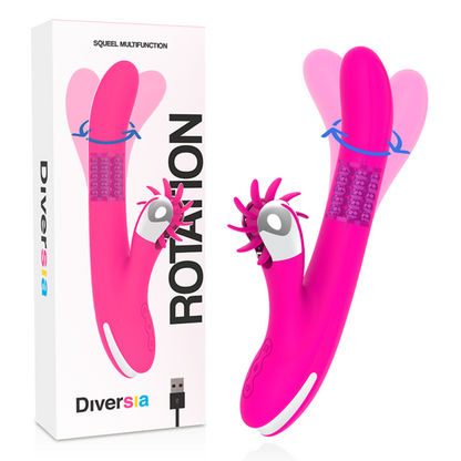 DIVERSIA - CONIGLIO ROTAZIONE 24 CM - DIVERSIA | Lingerie Harness Boutique