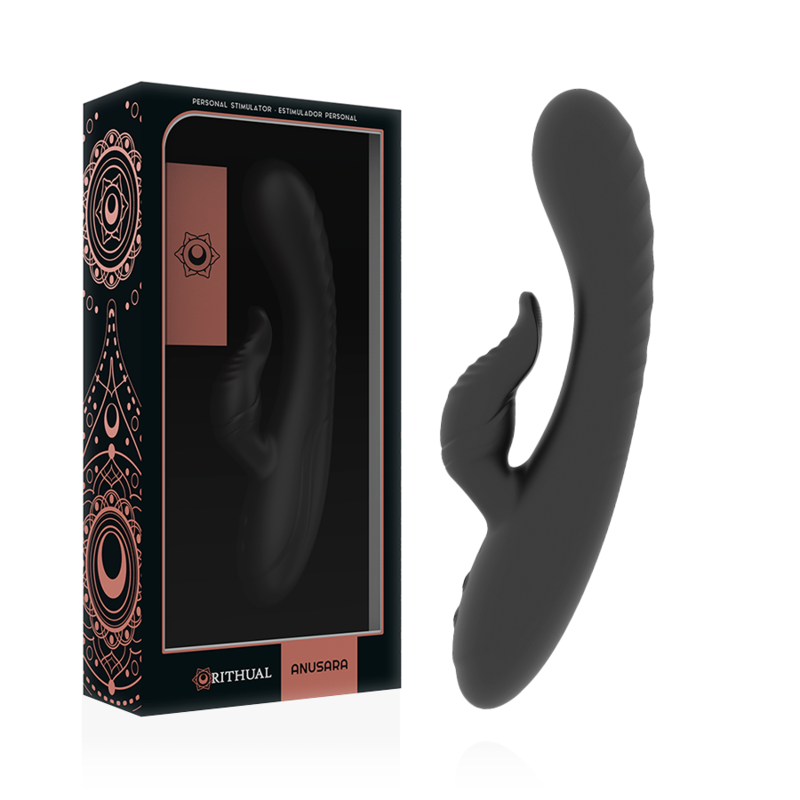 RITHUAL - ANUSARA DUAL RICARICABILE MOTORE 2.0 NERO - RITHUAL | Lingerie Harness Boutique