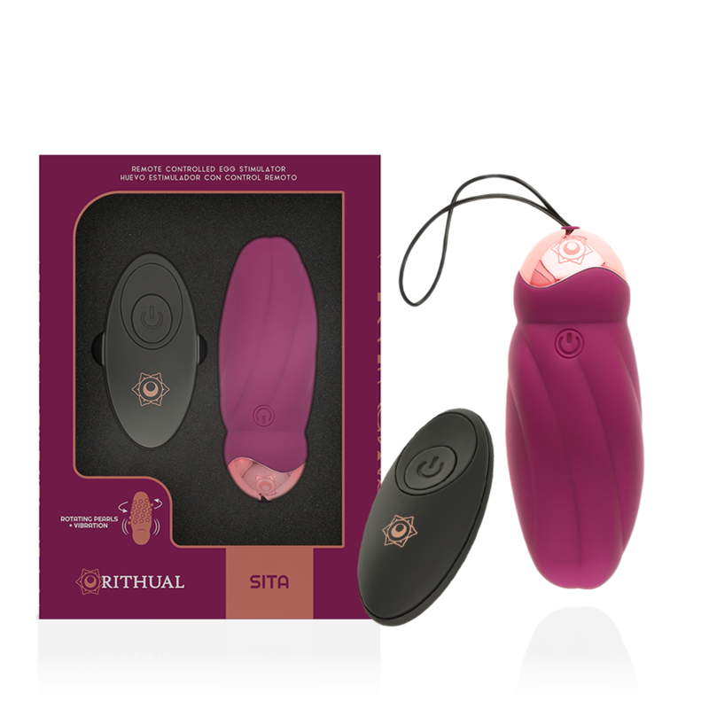 RITHUAL - SITA EGG TELECOMANDO ROTAZIONE PERLINE + VIBRAZIONE - RITHUAL | Lingerie Harness Boutique