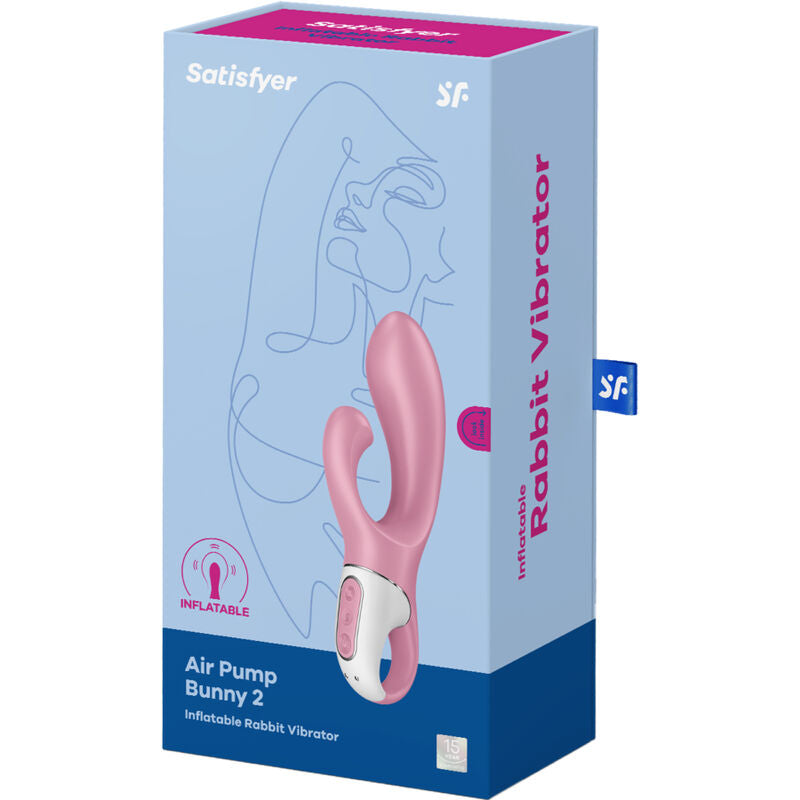 SATISFYER - POMPA AD ARIA BUNNY 2 ROSA - SATISFYER VIBRATOR | Lingerie Harness Boutique