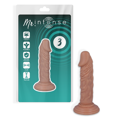 MR INTENSE - 3 PENE REALISTICO 16.2 CM -O- 3 CM - MR. INTENSE | Lingerie Harness Boutique