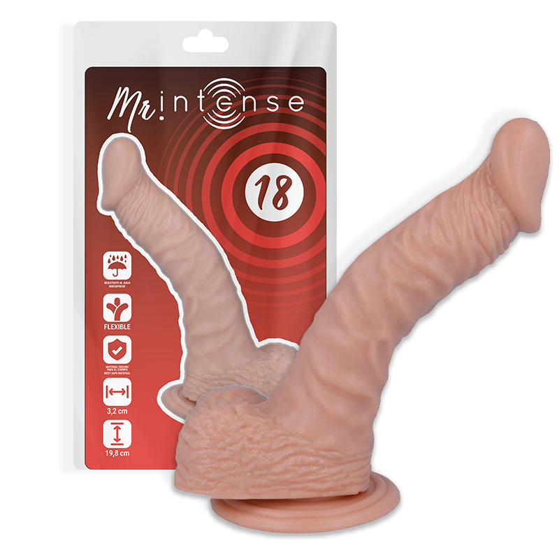 MR INTENSE - 18 REALISTIC PENIS 19.8 CM -O- 3.2 CM