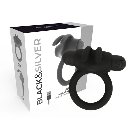BLACK&SILVER - ANELLO AGRON 2.O - BLACK&SILVER | Lingerie Harness Boutique