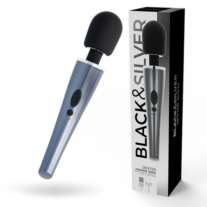 BLACK&SILVER - BACCHETTA DA MASSAGGIO DEXTER - BLACK&SILVER | Lingerie Harness Boutique