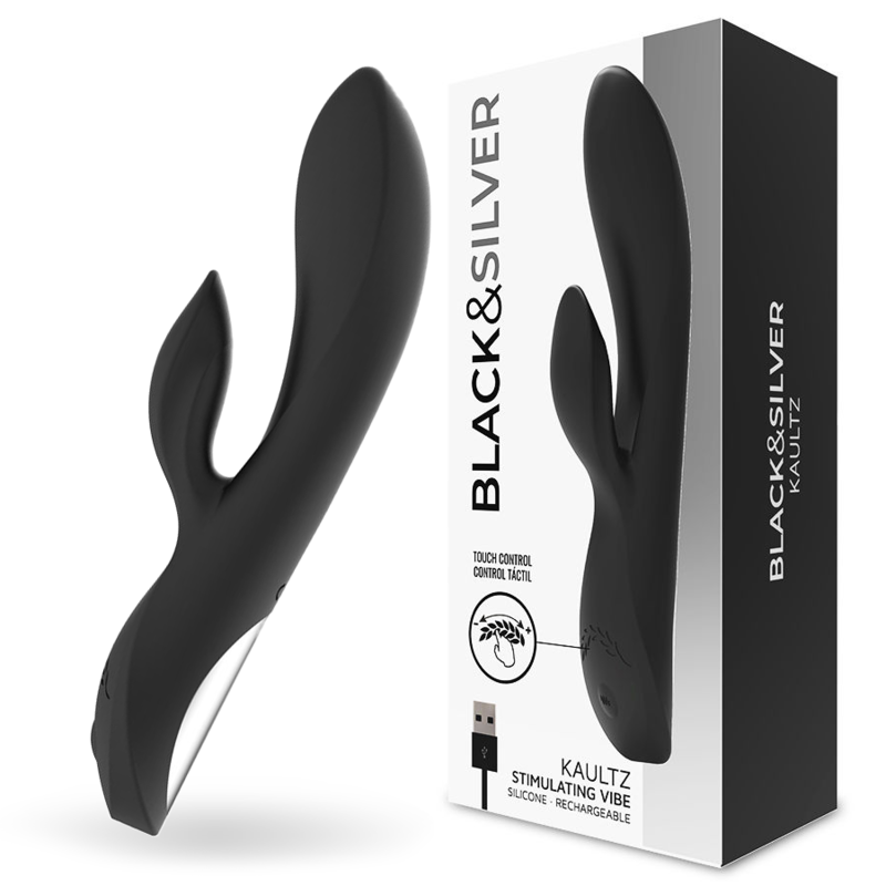 BLACK&SILVER - VIBRATORE TOUCH CONTROL KAULTZ - BLACK&SILVER | Lingerie Harness Boutique