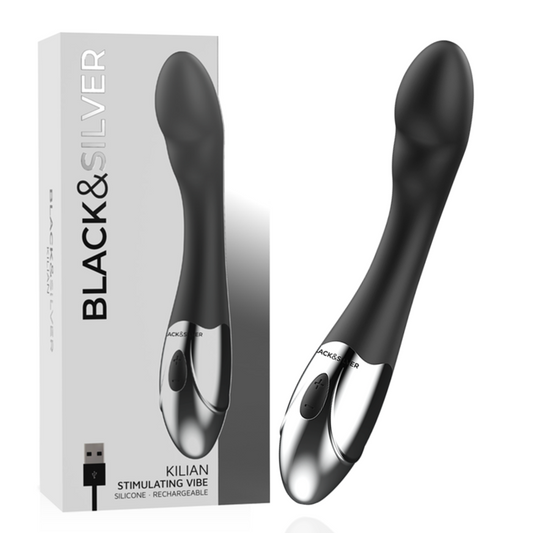 BLACK&SILVER - VIBRA STIMOLANTE KILIAN - BLACK&SILVER | Lingerie Harness Boutique