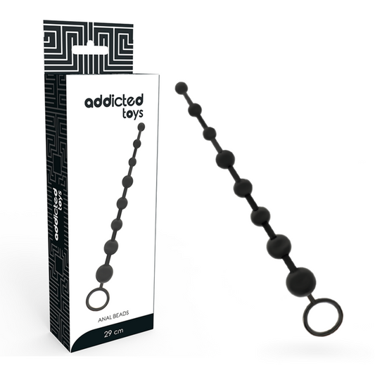 ADDICTED TOYS - PERLINE ANALI 29 CM NERO - ADDICTED TOYS | Lingerie Harness Boutique
