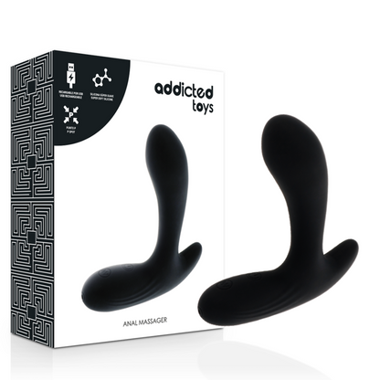ADDICTED TOYS - MASSAGGIATORE ANALE VIBRAZIONE NERA - ADDICTED TOYS | Lingerie Harness Boutique