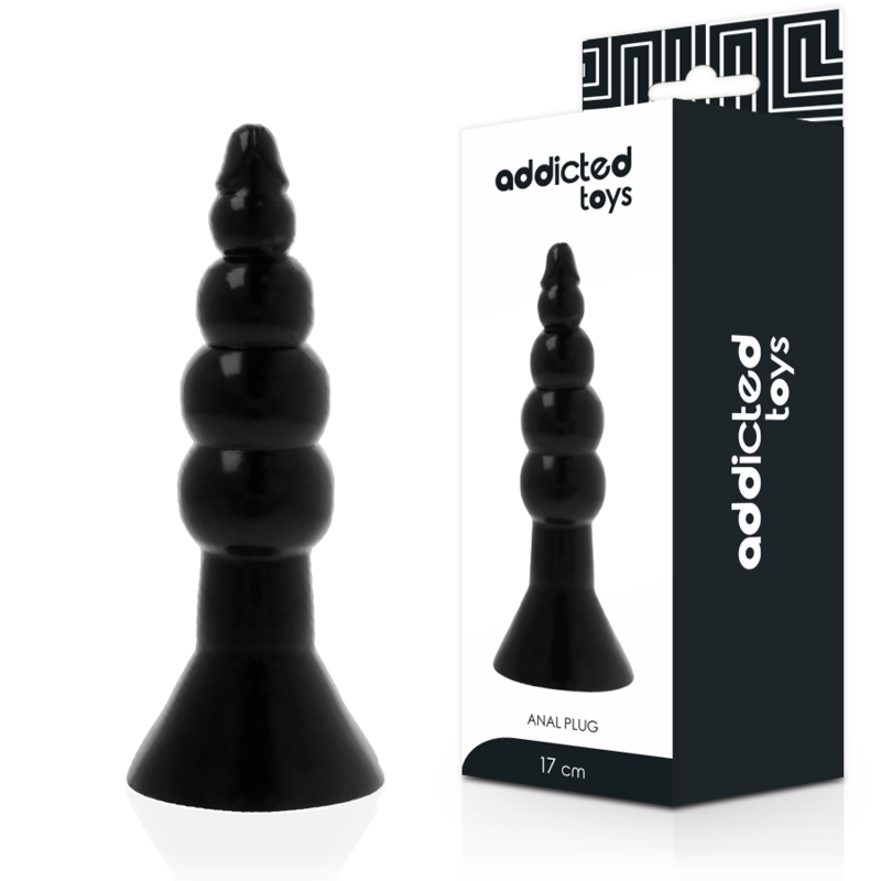 ADDICTED TOYS - PLUG ANALE 17 CM NERO - ADDICTED TOYS | Lingerie Harness Boutique