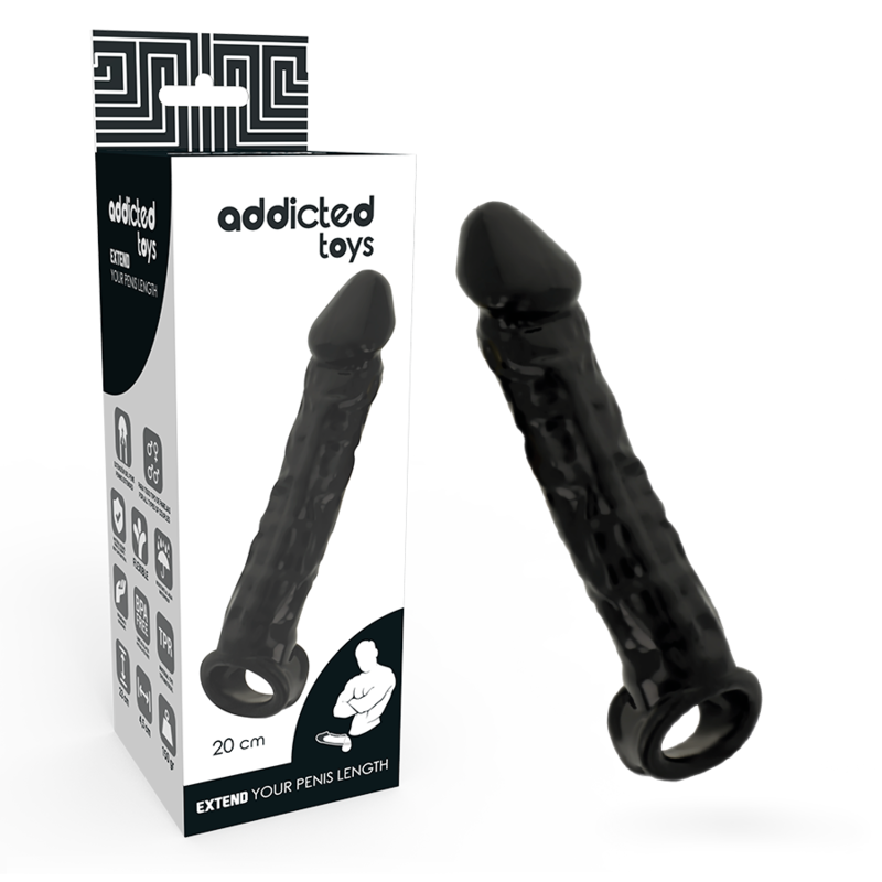 ADDICTED TOYS - ESTENSIONE DONG NERA - ADDICTED TOYS | Lingerie Harness Boutique