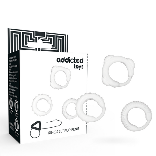 ADDICTED TOYS - TRANSPARENT C-RING SET