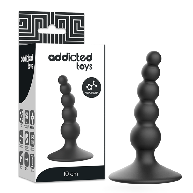 ADDICTED TOYS - PLUG SESSUALE ANALE 10 CM NERO - ADDICTED TOYS | Lingerie Harness Boutique