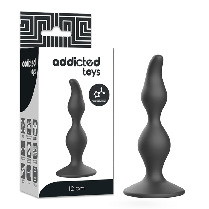 ADDICTED TOYS - PLUG SESSUALE ANALE 12 CM NERO - ADDICTED TOYS | Lingerie Harness Boutique