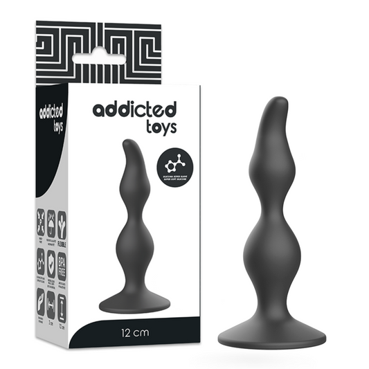 ADDICTED TOYS - PLUG SESSUALE ANALE 12 CM NERO - ADDICTED TOYS | Lingerie Harness Boutique