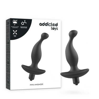 ADDICTED TOYS - MASSAGGIATORE ANALE CON VIBRAZIONE NERAMODELLO 1 - ADDICTED TOYS | Lingerie Harness Boutique