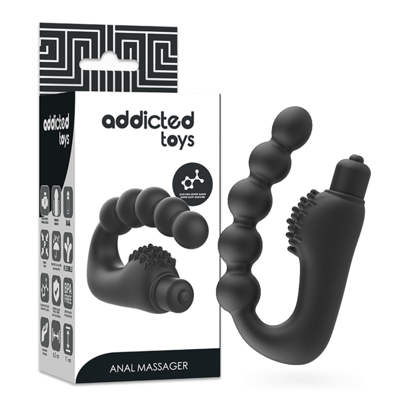 ADDICTED TOYS - MASSAGGIATORE ANALE PROSTATICO CON VIBRAZIONE - ADDICTED TOYS | Lingerie Harness Boutique