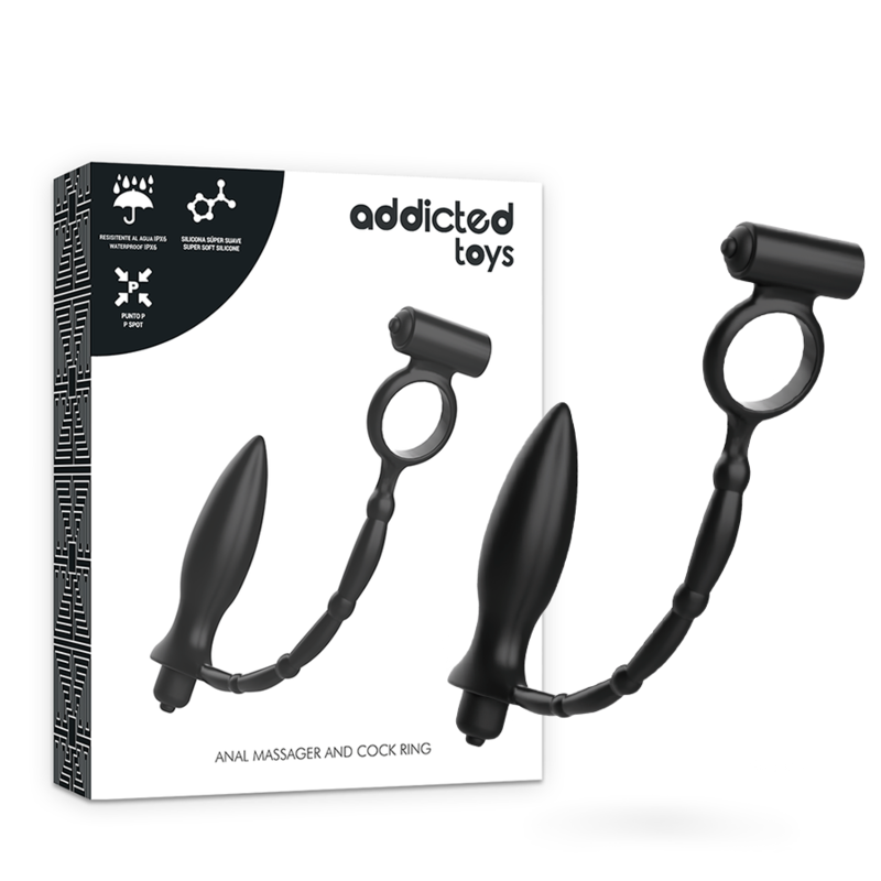 ADDICTED TOYS - PLUG ANALE CON ANELLO VIBRANTE - ADDICTED TOYS | Lingerie Harness Boutique