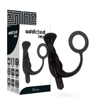 ADDICTED TOYS - VIBRATORE PROST TICO NERO 10 CM - ADDICTED TOYS | Lingerie Harness Boutique