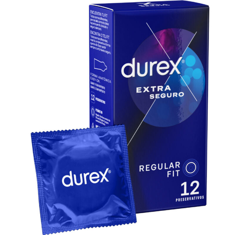 DUREX - EXTRA SEGURO 12 UNITÀ - DUREX CONDOMS | Lingerie Harness Boutique