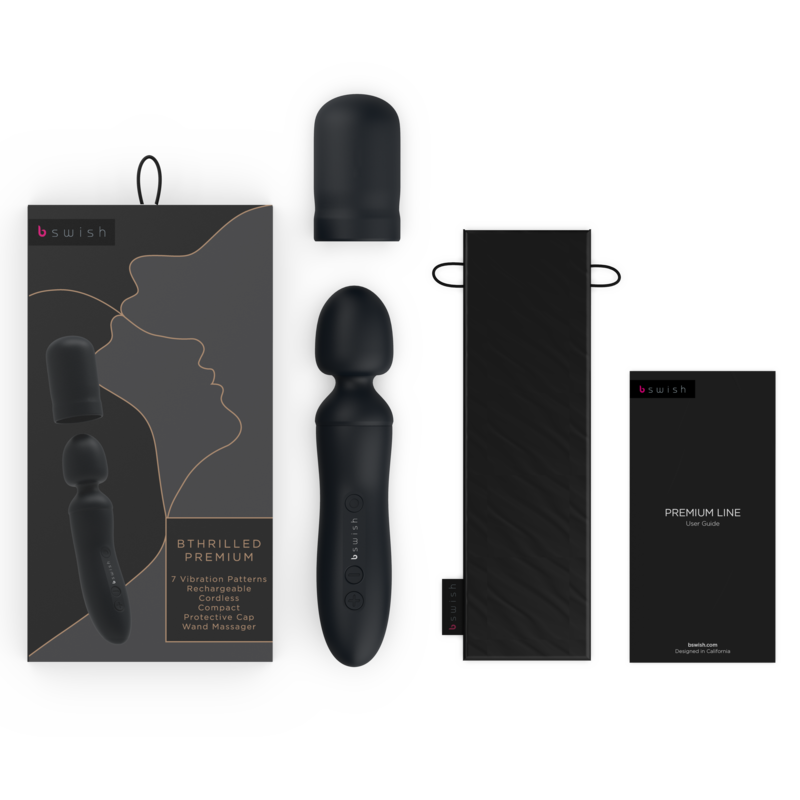 B SWISH - BACCHETTA VIBRATORE BTHRILLED PREMIUM NERA - B SWISH | Lingerie Harness Boutique