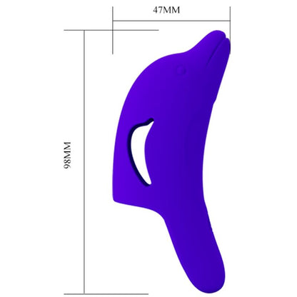 PRETTY LOVE - POTENTE STIMOLATORE DELLE DITA DELPHINI BLU SCURO - PRETTY LOVE | Lingerie Harness Boutique