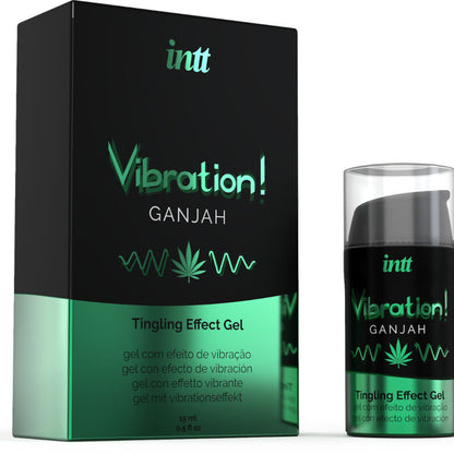 INTT - POTENTE GEL LIQUIDO VIBRANTE STIMOLANTE INTIMO CANNABIS 15ML - INTT UNISEX AROUSAL GEL | Lingerie Harness Boutique