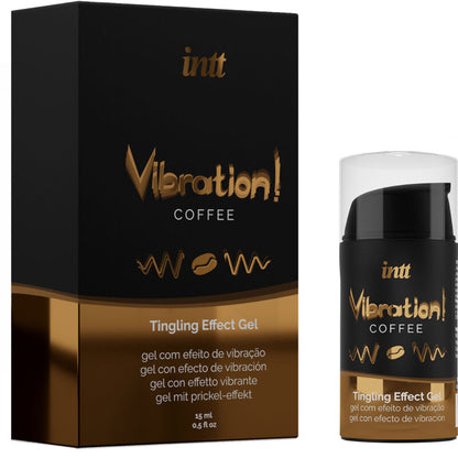 INTT - POTENTE GEL LIQUIDO VIBRANTE STIMOLANTE INTIMO CAFFÈ 15ML - INTT UNISEX AROUSAL GEL | Lingerie Harness Boutique