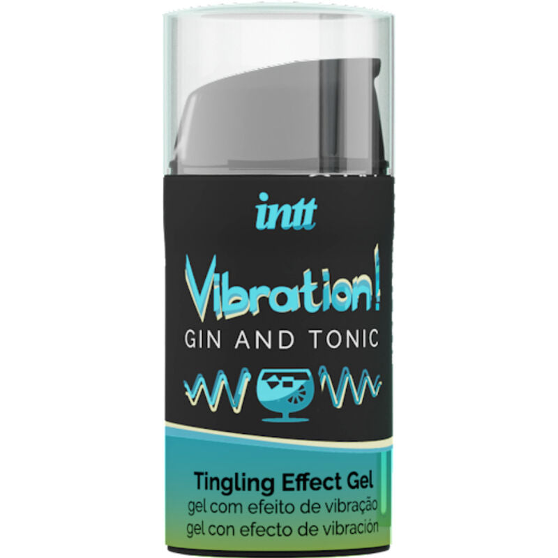 INTT - POTENTE GEL LIQUIDO VIBRATORE STIMOLANTE INTIMO GIN & TONICO 15ML - INTT UNISEX AROUSAL GEL | Lingerie Harness Boutique