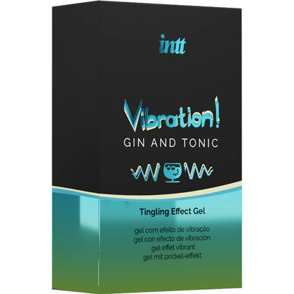 INTT - POTENTE GEL LIQUIDO VIBRATORE STIMOLANTE INTIMO GIN & TONICO 15ML - INTT UNISEX AROUSAL GEL | Lingerie Harness Boutique