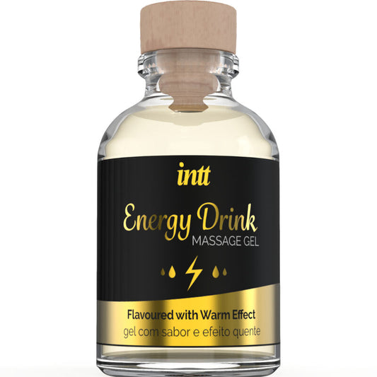 INTT MASSAGE & ORAL SEX - GEL DA MASSAGGIO CON BEVANDA ENERGETICA AROMATIZZATA ED EFFETTO RISCALDANTE - INTT MASSAGE & ORAL SEX | Lingerie Harness Boutique