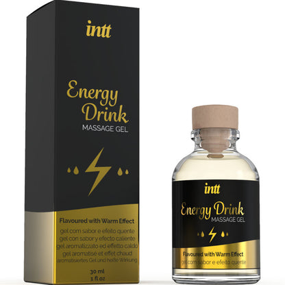 INTT MASSAGE & ORAL SEX - GEL DA MASSAGGIO CON BEVANDA ENERGETICA AROMATIZZATA ED EFFETTO RISCALDANTE - INTT MASSAGE & ORAL SEX | Lingerie Harness Boutique