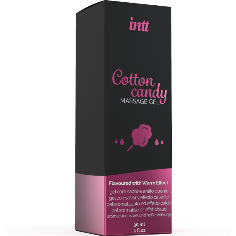 INTT MASSAGE & ORAL SEX - GEL DA MASSAGGIO AL GUSTO DI CANDY COTONE CON EFFETTO RISCALDANTE - INTT MASSAGE & ORAL SEX | Lingerie Harness Boutique