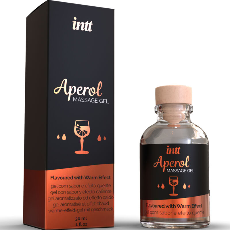 INTT MASSAGE & ORAL SEX - GEL DA MASSAGGIO APEROL EFFETTO CALORE INTENSO - INTT MASSAGE & ORAL SEX | Lingerie Harness Boutique
