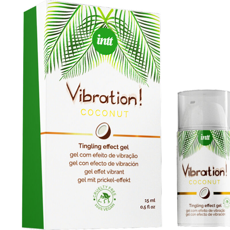 INTT - VIBRATION GEL POTENTE VIBRATORE LIQUIDO VEGANO STIMOLANTE - INTT VEGAN LINE | Lingerie Harness Boutique